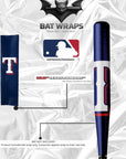 MLB Texas Rangers Bat Wrap For Composite & Wood Bat - Bat Wraps