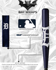 MLB Detroit Tigers Bat Wrap For Composite & Wood Bat - Bat Wraps