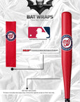 MLB Washington Nationals Bat Wrap For Composite & Wood Bat - Bat Wraps