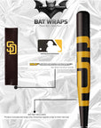 MLB San Diego Padres Bat Wrap For Composite & Wood Bat - Bat Wraps