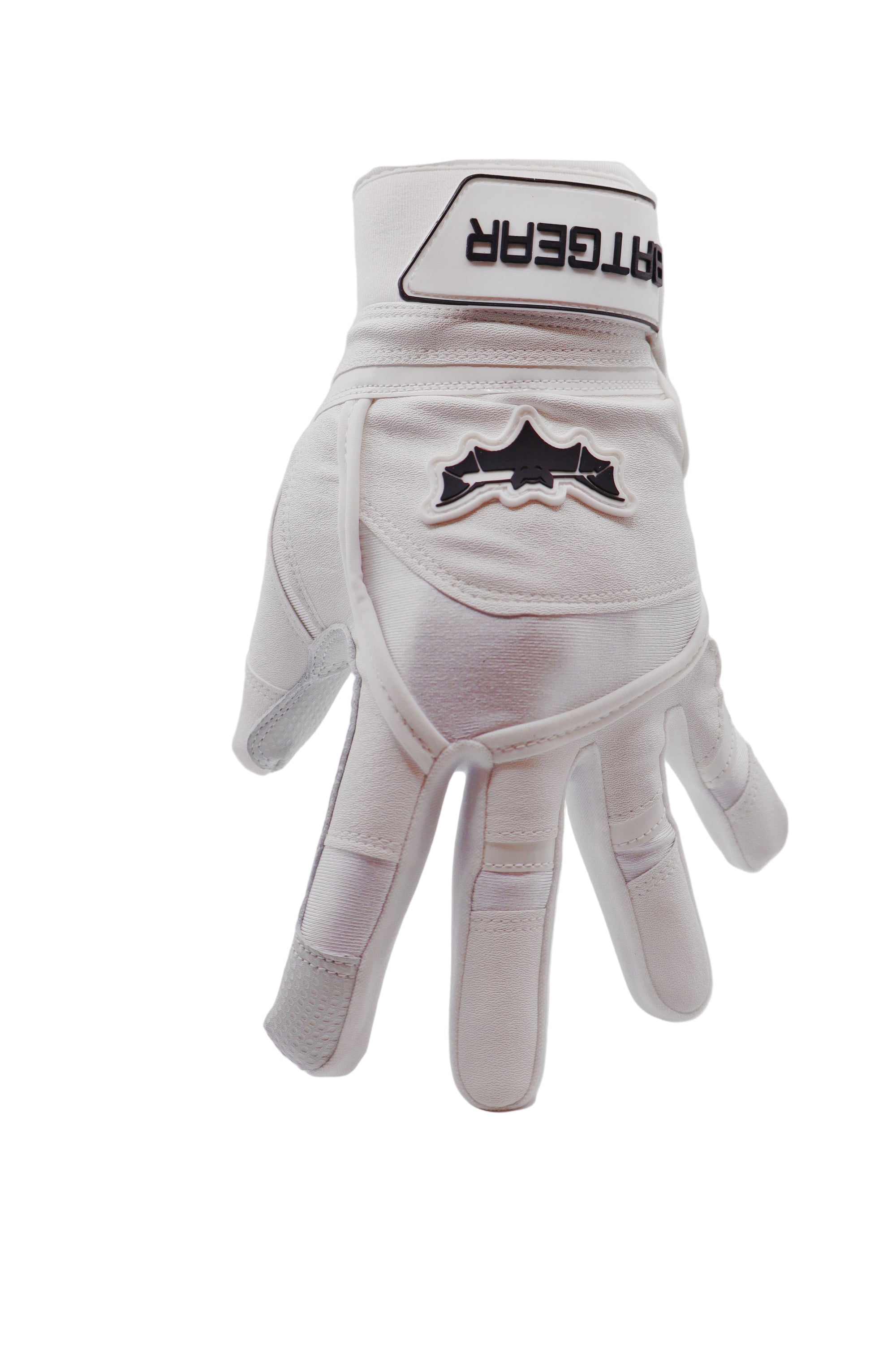 Bat Gear Pure White Color Rush Batting Glove - Bat Wraps