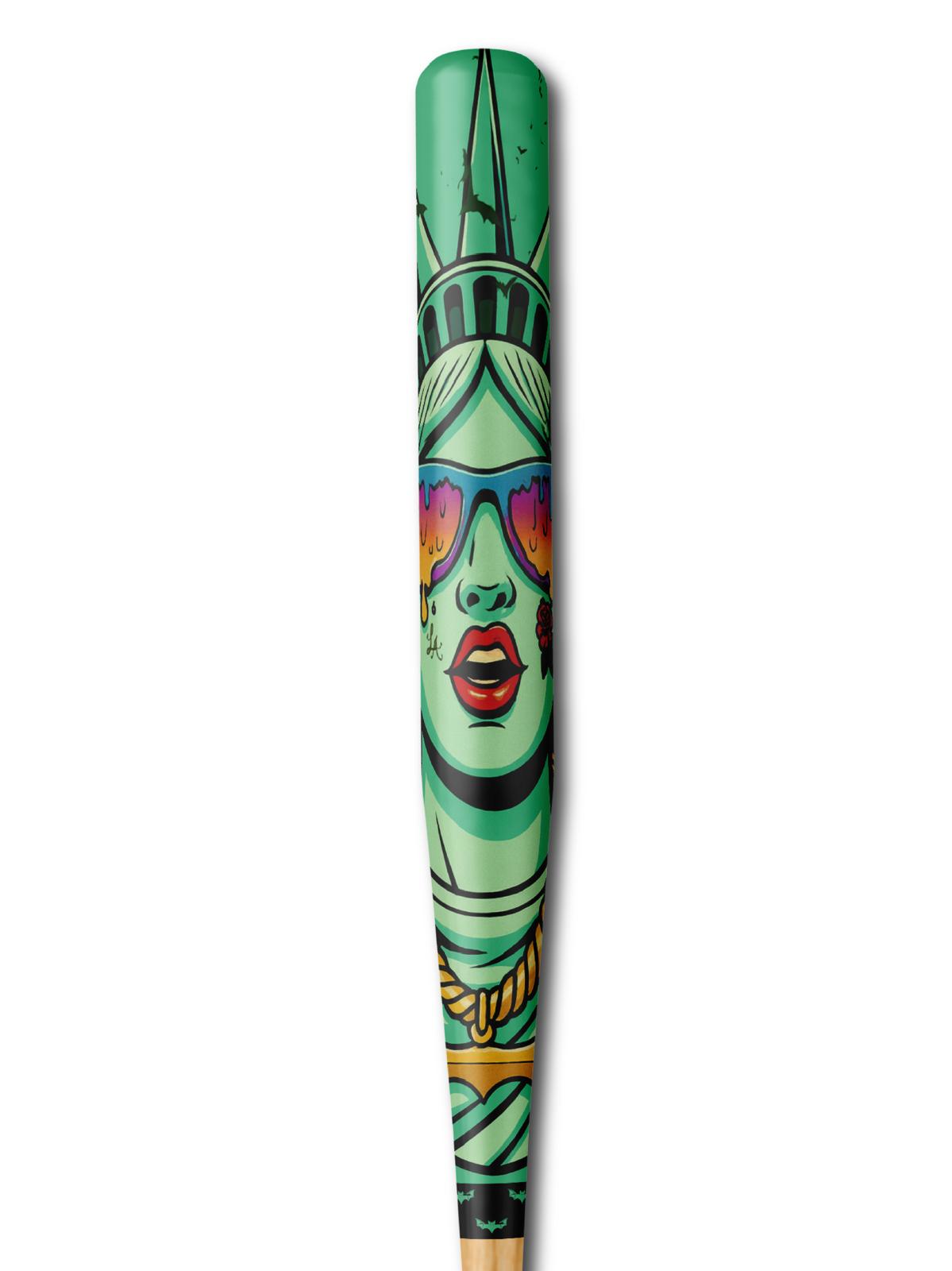 Lady Liberty Wrap For Composite, Wood , Alloy & Whiffle Bats - Bat Wraps