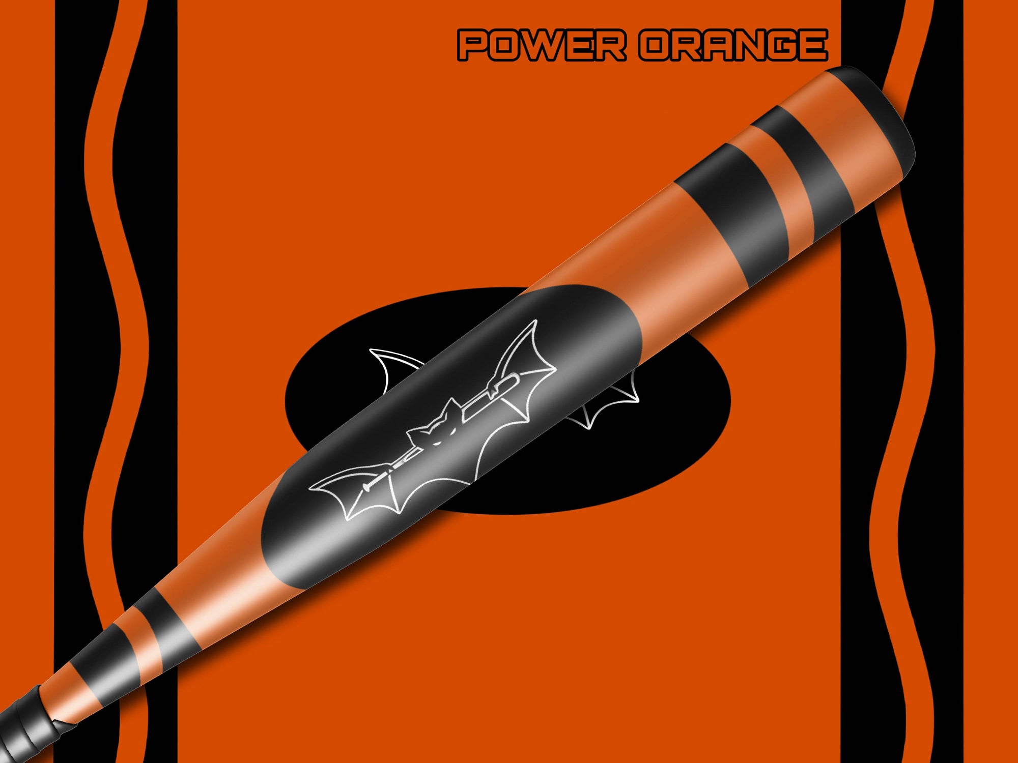 Power Orange Crayon Bat Wrap - Bat Wraps