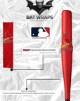MLB St Louis Cardinals Bat Wrap For Composite & Wood Bat - Bat Wraps