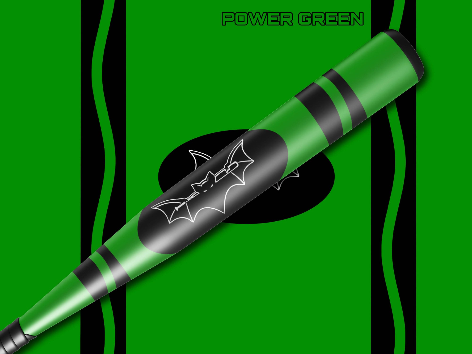 Power Green Crayon Bat Wrap - Bat Wraps