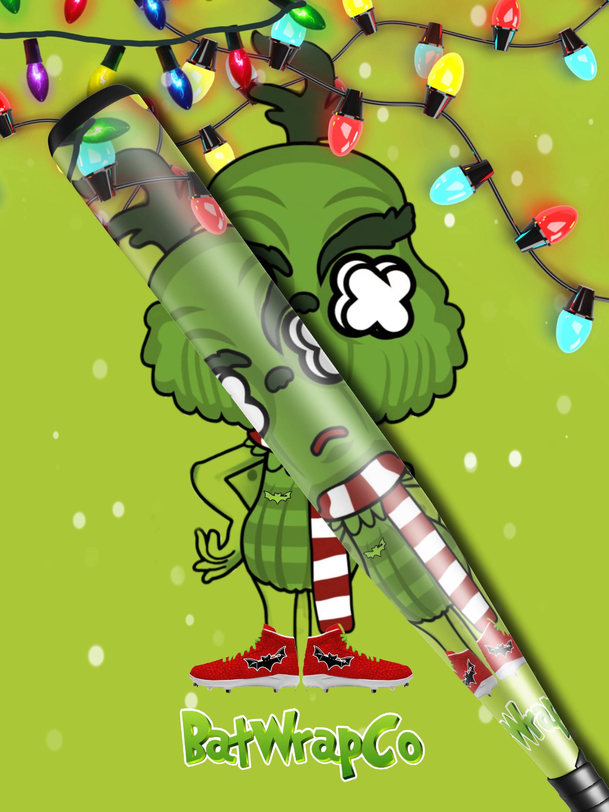 Grinch Bat Wrap - Bat Wraps