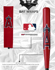 MLB Los Angeles Angels Bat Wrap For Composite & Wood Bat - Bat Wraps