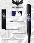 MLB Colorado Rockies Bat Wrap For Composite & Wood Bat - Bat Wraps