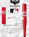 MLB Cincinnati Reds Bat Wrap For Composite & Wood Bat - Bat Wraps