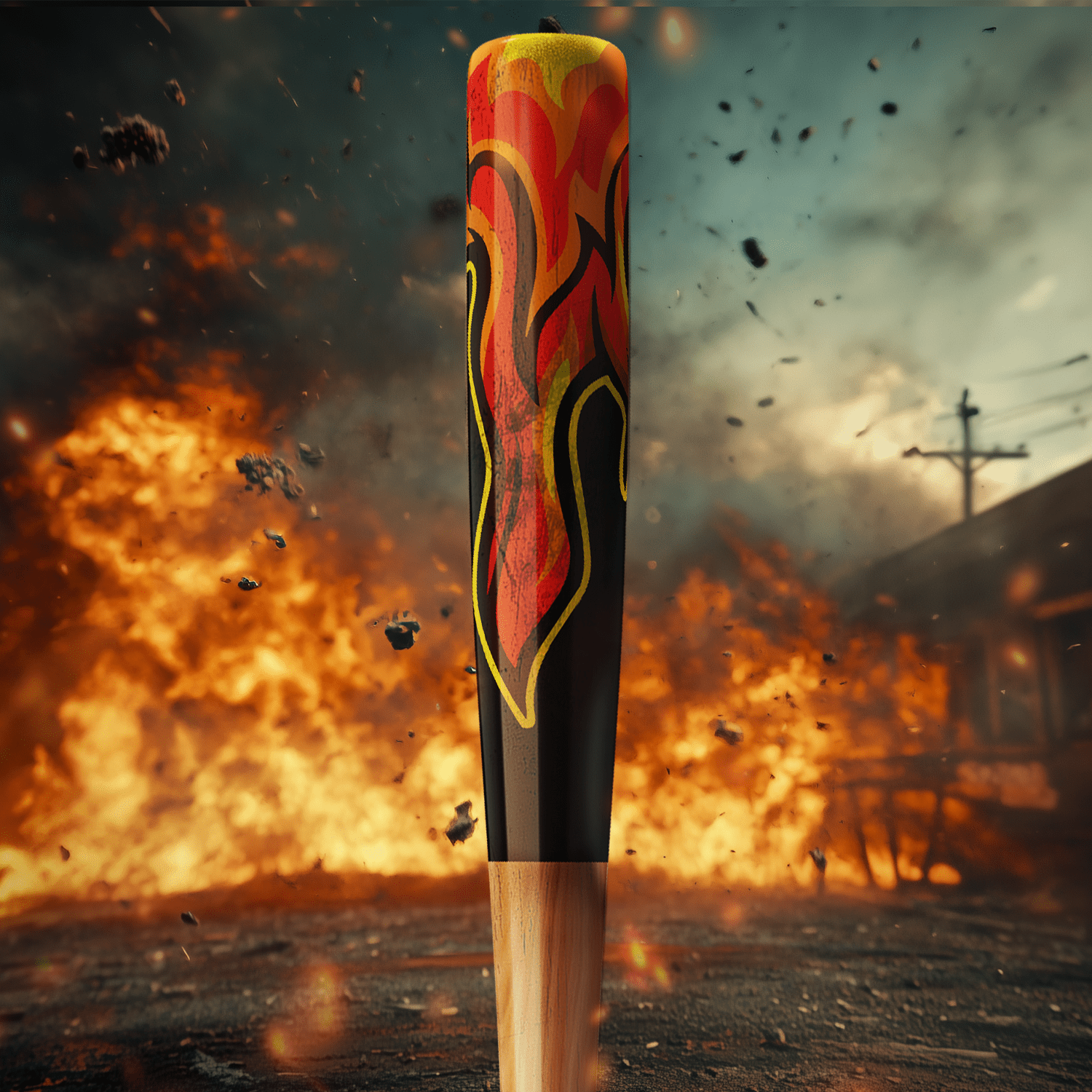 Flames Bat Wrap - Bat Wraps