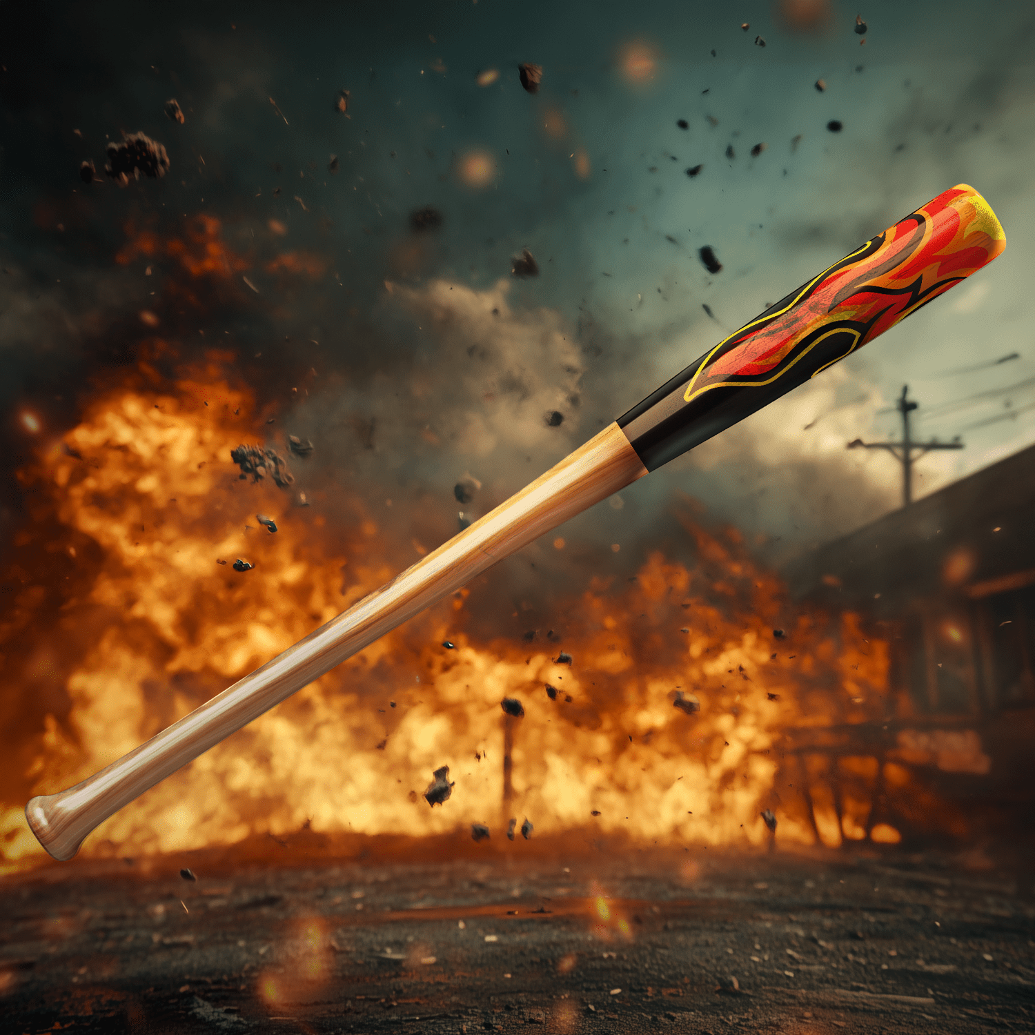 Flames Bat Wrap - Bat Wraps