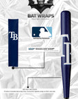 MLB Tampa Bay Rays Bat Wrap For Composite & Wood Bat - Bat Wraps