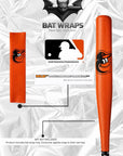 MLB Baltimore Orioles Bat Wrap For Composite & Wood Bat - Bat Wraps