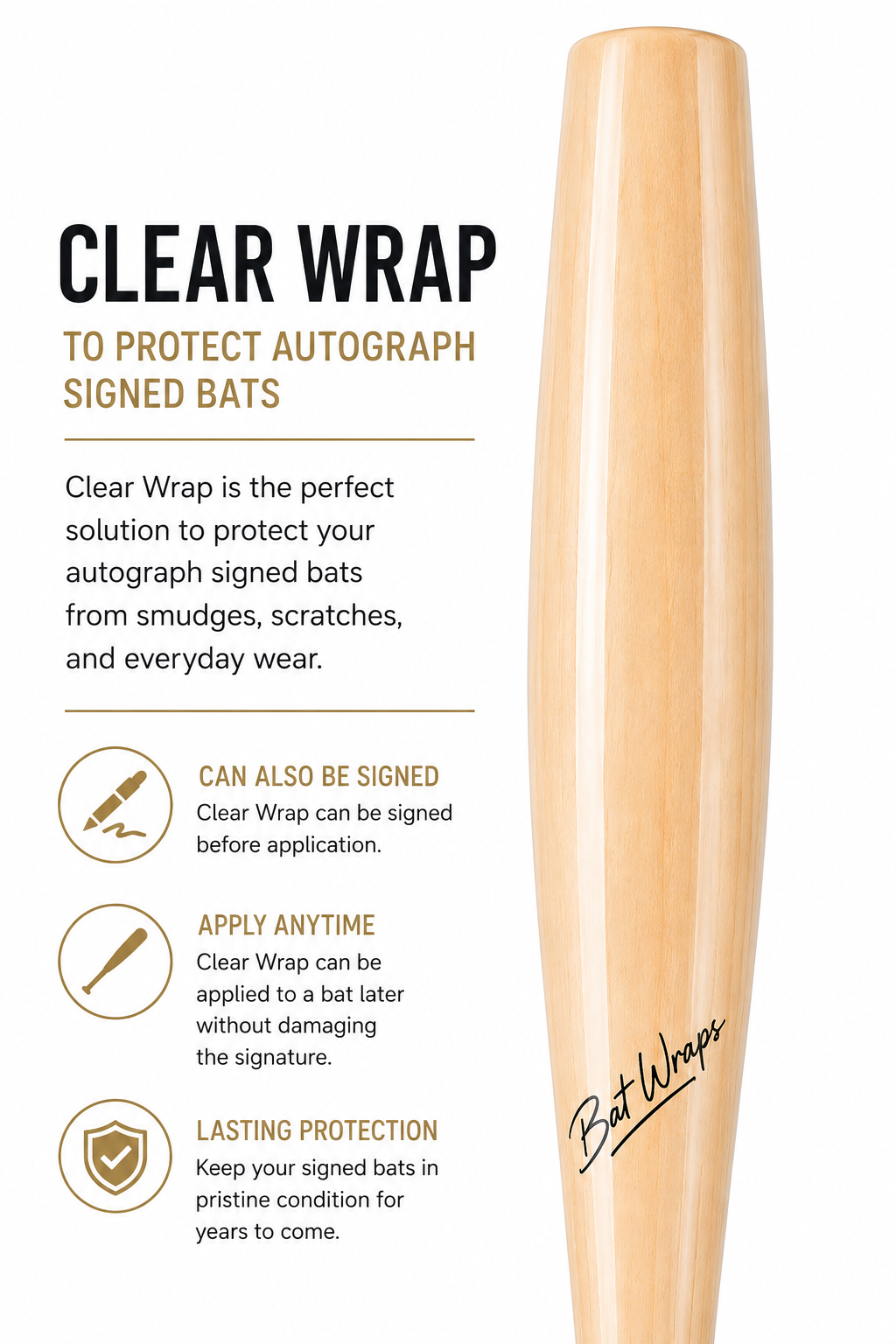 Clear Autograph Protecting Wrap