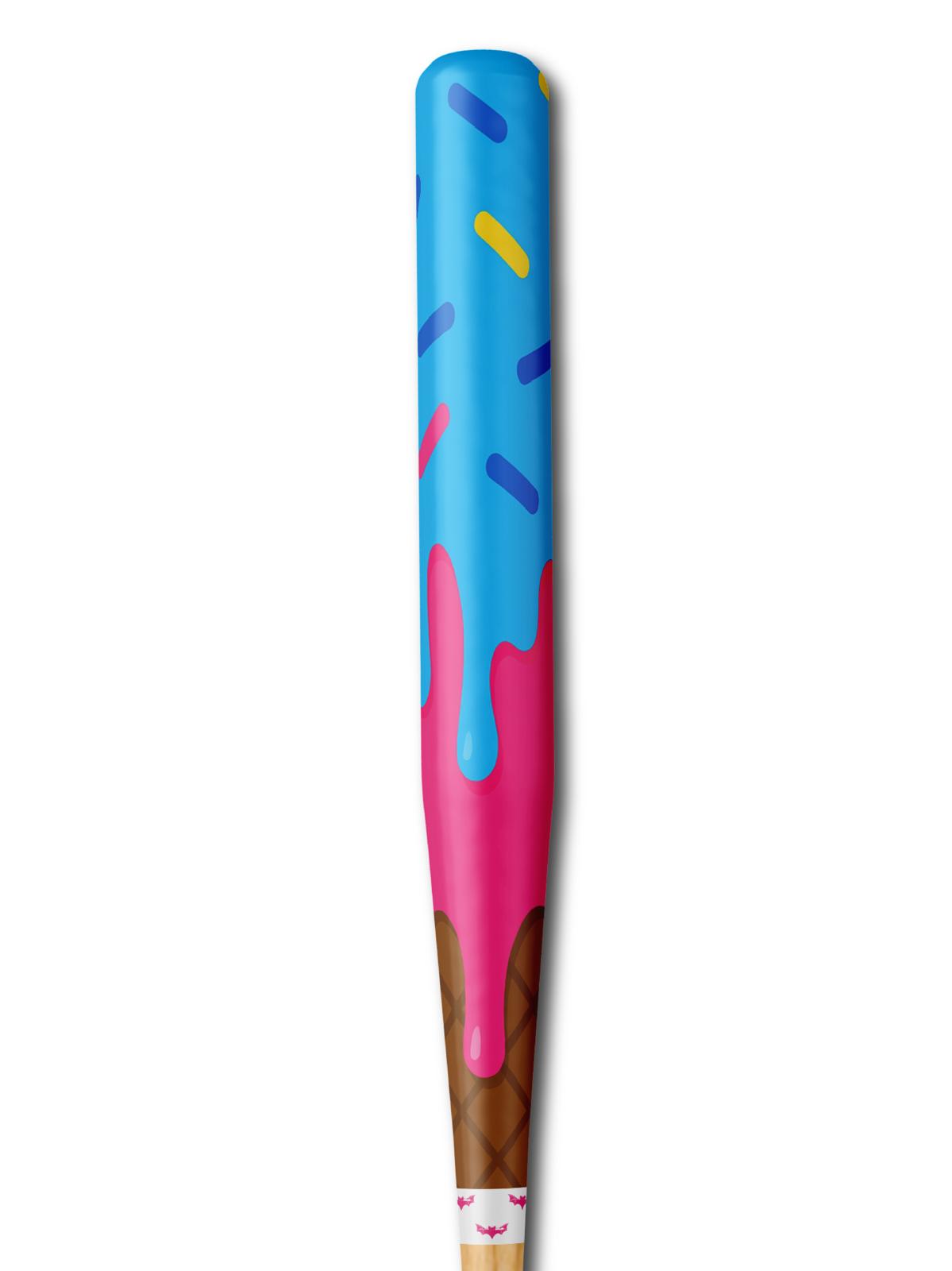 Ice Cream Double Drip Bat Wrap For Composite, Wood , Alloy & Whiffle Bats - Bat Wraps
